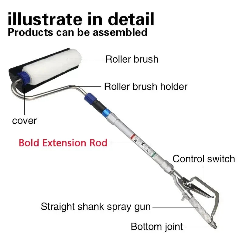 Rolo de Pintura Airless Acabamento em Espaços Mobiliados